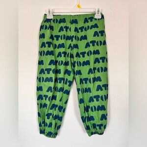 JellyMallow Green and Blue Graphic Print Pants